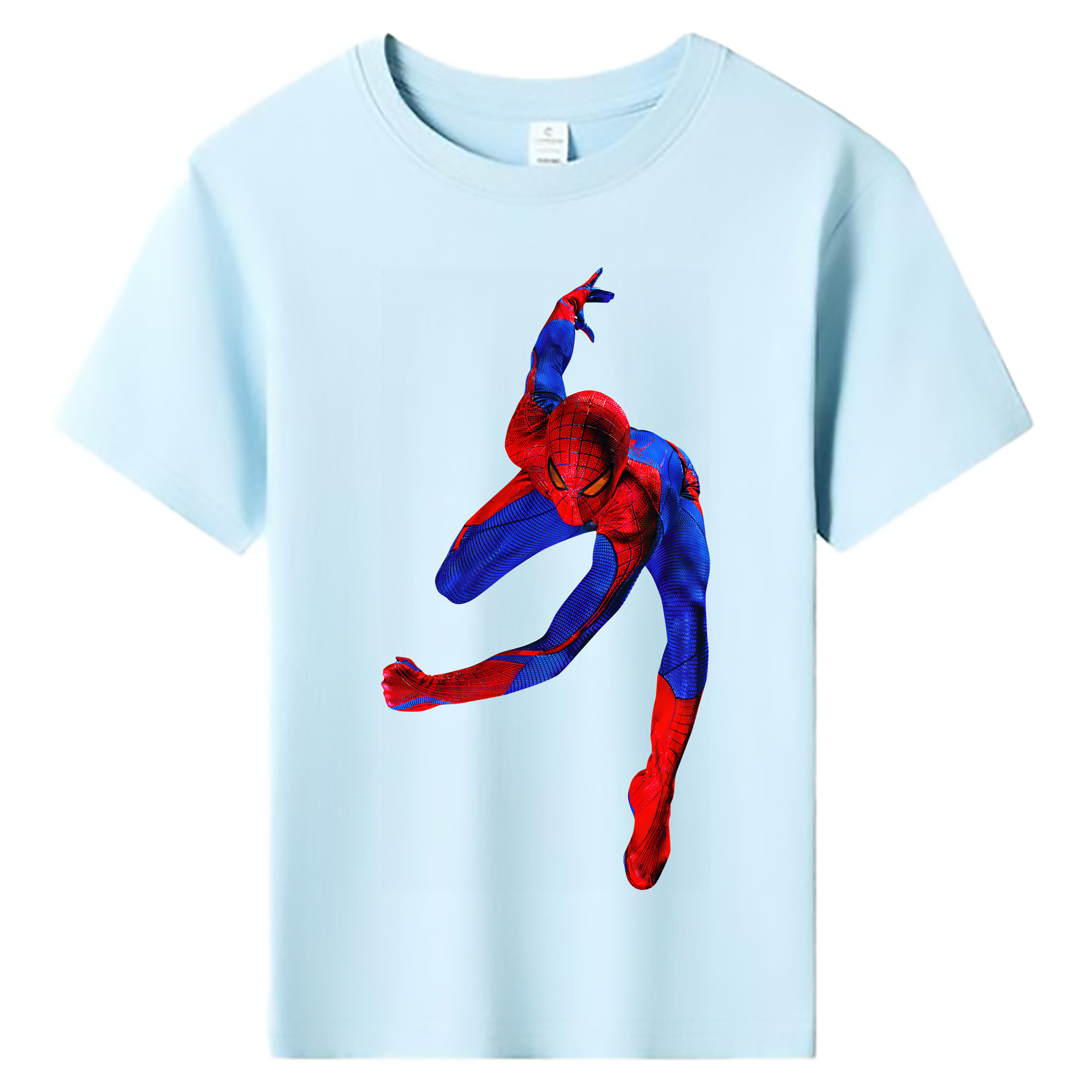 （画像用） Spider Man スパイダーマン 綿100％キッズTシャツ（フロントプリント）